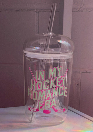 Hockey Romance Era Glass Tumbler