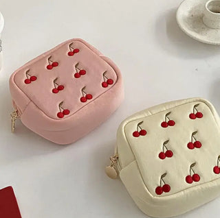 Square Cherry Sweet Cosmetic Bag