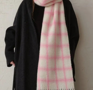 Simple Soft Plaid Soft Warm Scarve